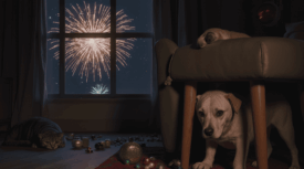 Стресс у собак и кошек в декабре: как распознать и помочь питомцу