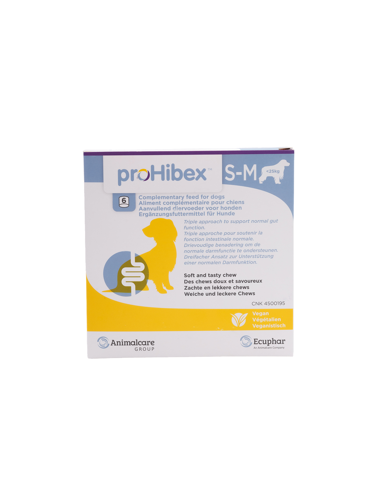 Пробиотик для собак до 25 кг. Ecuphar Prohibex S-M 6 шт.