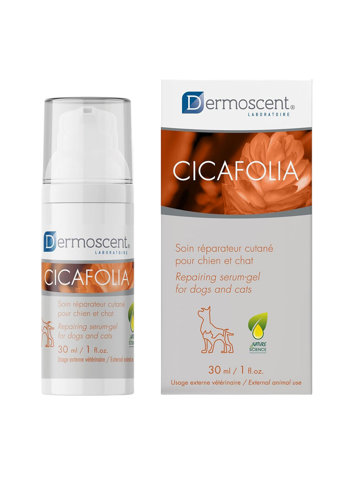Гель для восстановления кожи собак и кошек Dermoscent Cicafolia Gel 30 мл.