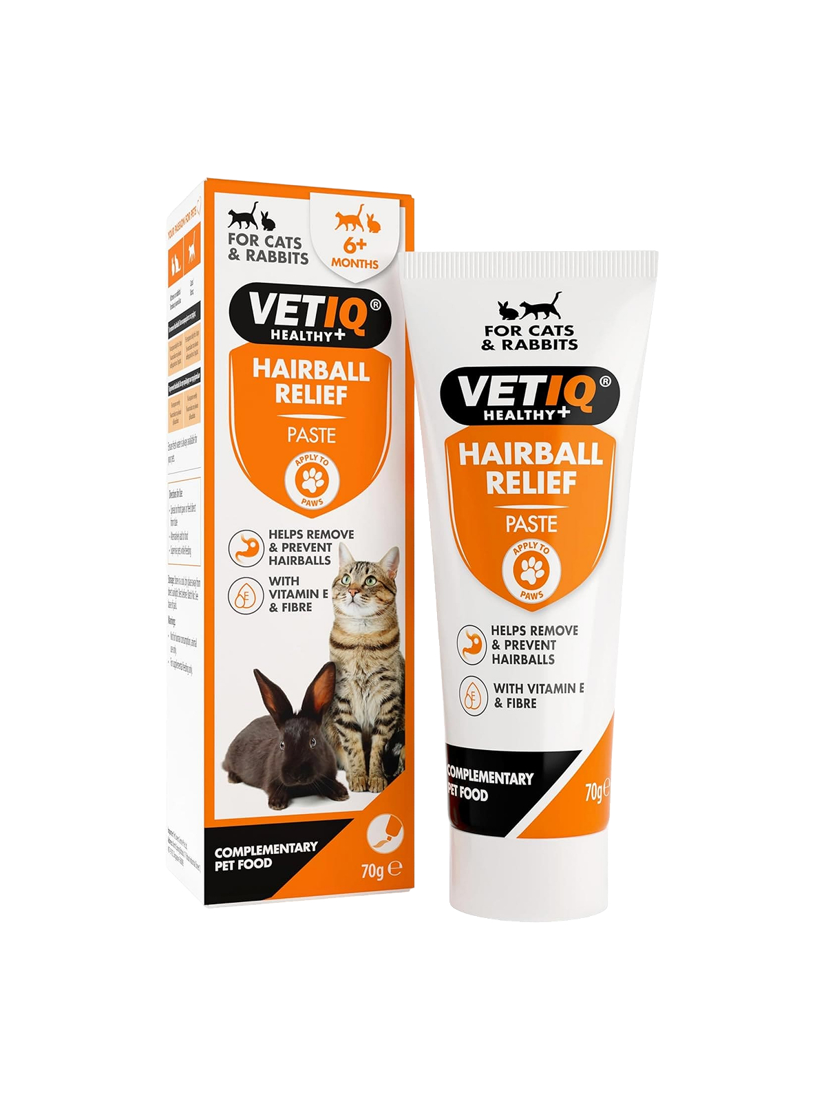 Паста для выведения шерсти у кошек и кроликов VETIQ Hairball Relief Paste 70 г.