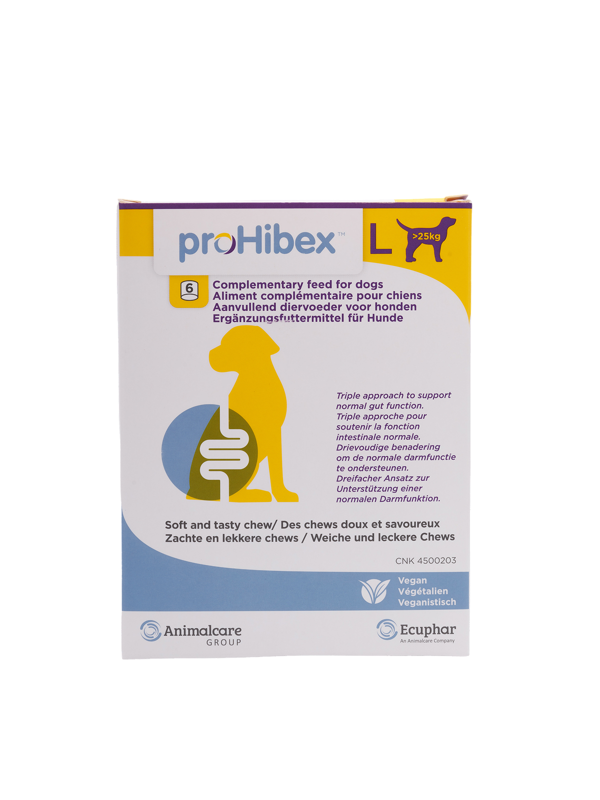Пробиотик для собак от 25 кг. Ecuphar Prohibex L 6 шт.