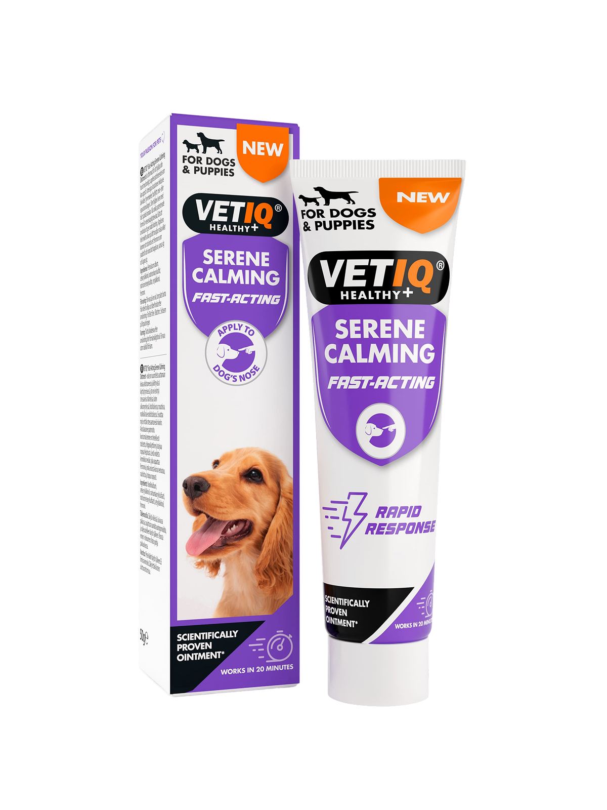 Успокаивающая мазь для собак при стрессе и тревожности VETIQ Serene Calming Fast-Acting 50 г.