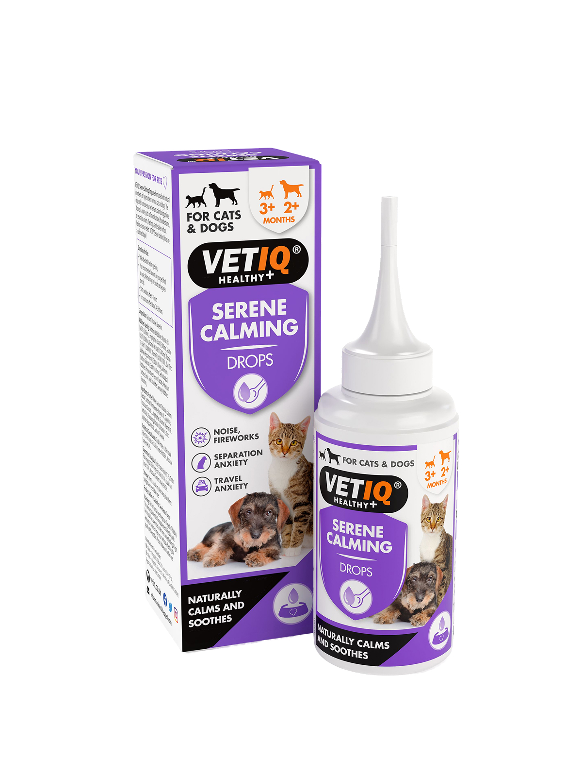 Успокаивающие капли для собак и кошек VETIQ Serene Calming Drops 100 мл