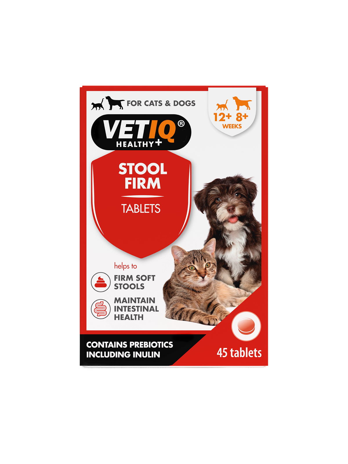 Добавка для укрепления пищеварения и нормализации стула у собак и кошек VETIQ Stool Firm 45 шт.